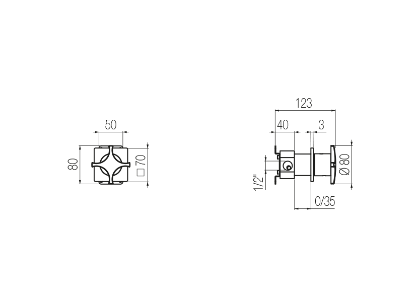 Radomonte DXW11 - disegno tecnico