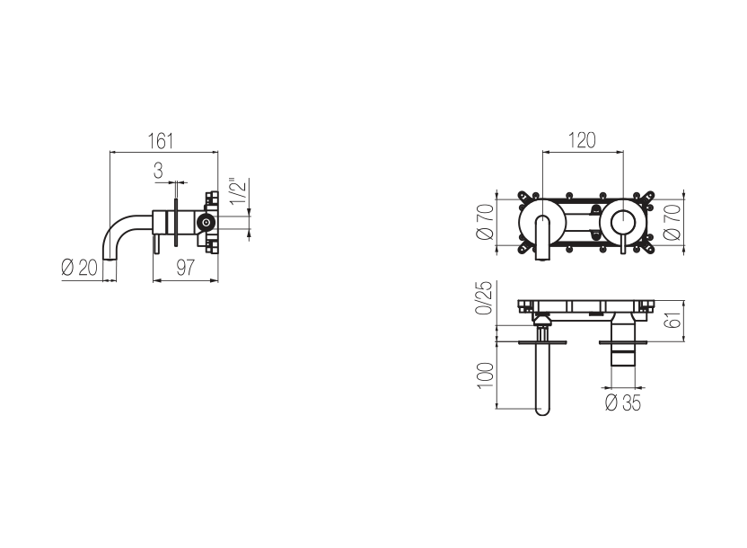 Radomonte DXX17 - disegno tecnico