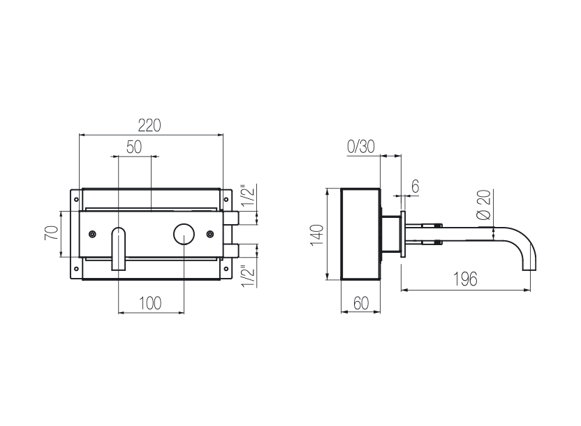 Radomonte HRN21 - disegno tecnico