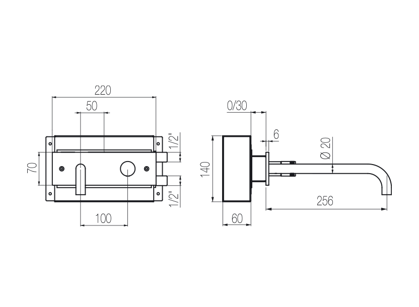 Radomonte HRN22 - disegno tecnico