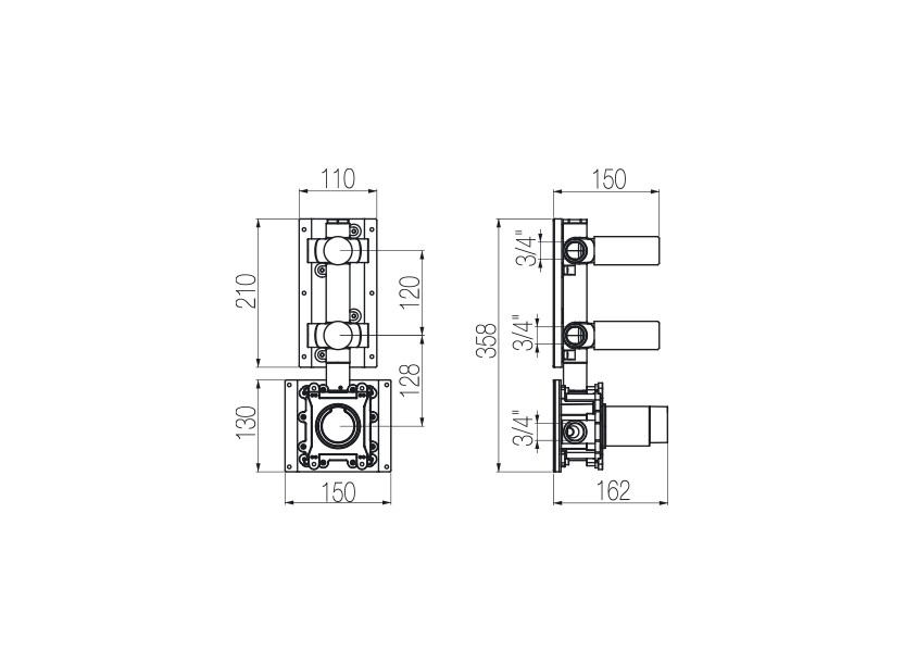 Radomonte INN55 - disegno tecnico