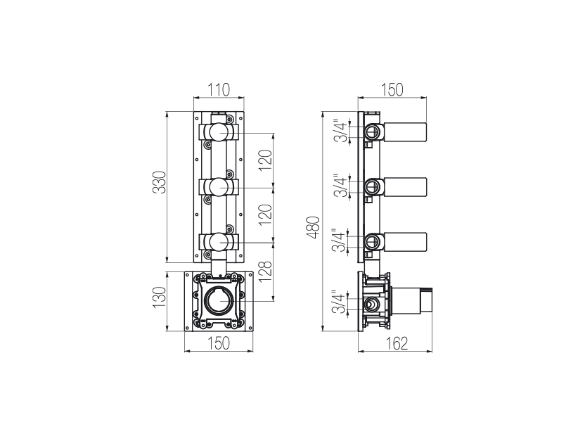 Radomonte INN56 - disegno tecnico
