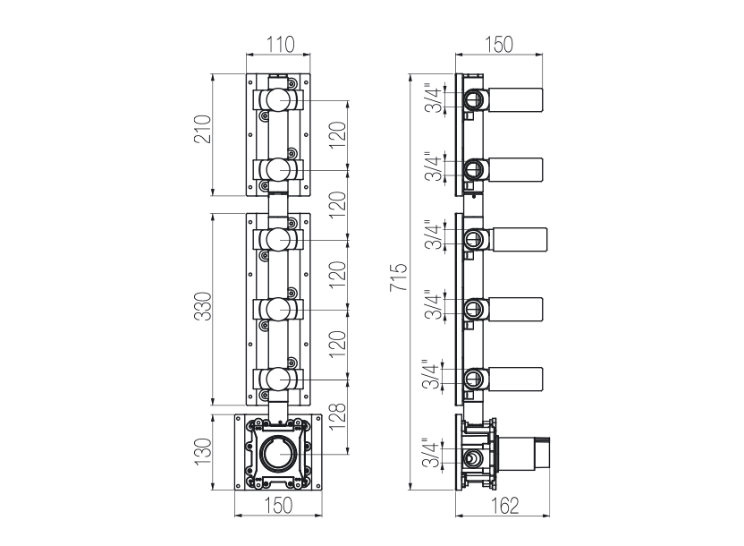 Radomonte INN58 - disegno tecnico