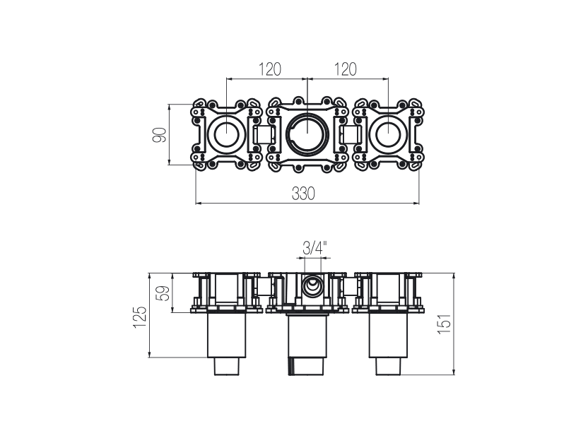 Radomonte INN60 - disegno tecnico