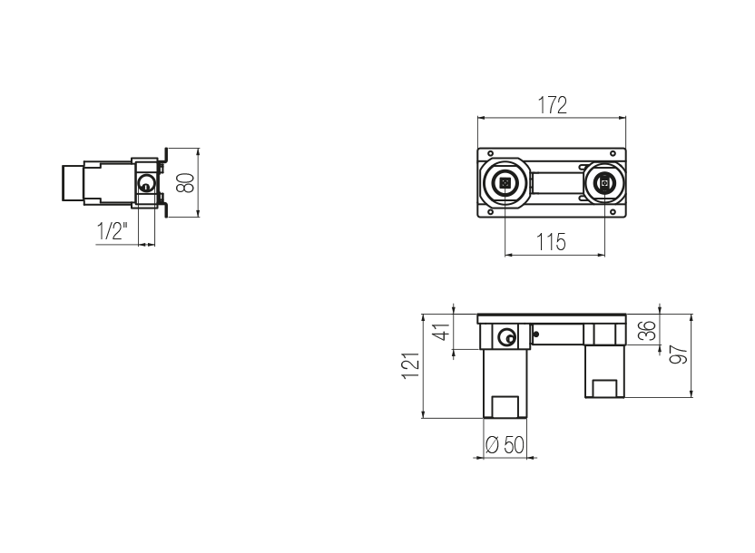 Radomonte INW13 - disegno tecnico