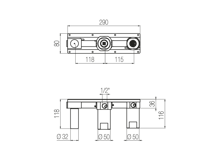Radomonte INW20 - disegno tecnico
