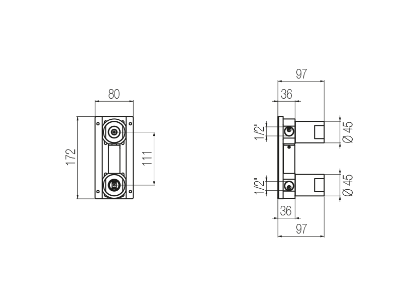 Radomonte INW9 - disegno tecnico