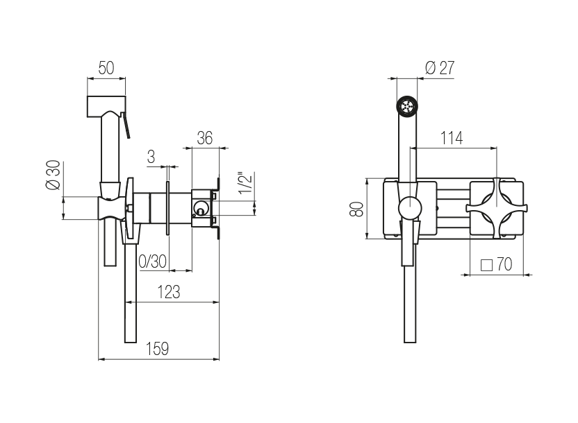 Radomonte INX4 - disegno tecnico