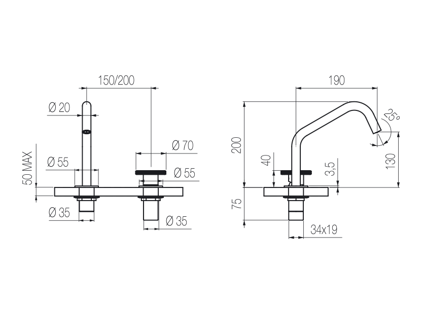 Radomonte KAN37 - disegno tecnico