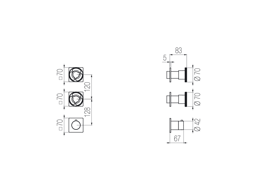 Radomonte KAN55 - disegno tecnico