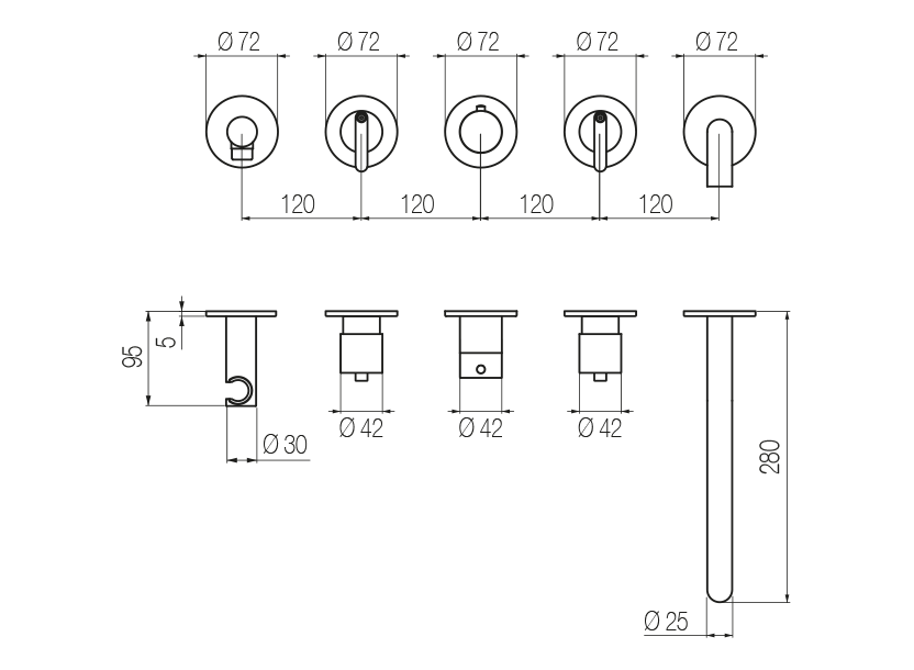 Radomonte KIR52 - disegno tecnico