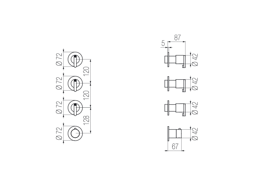 Radomonte KIR56 - disegno tecnico
