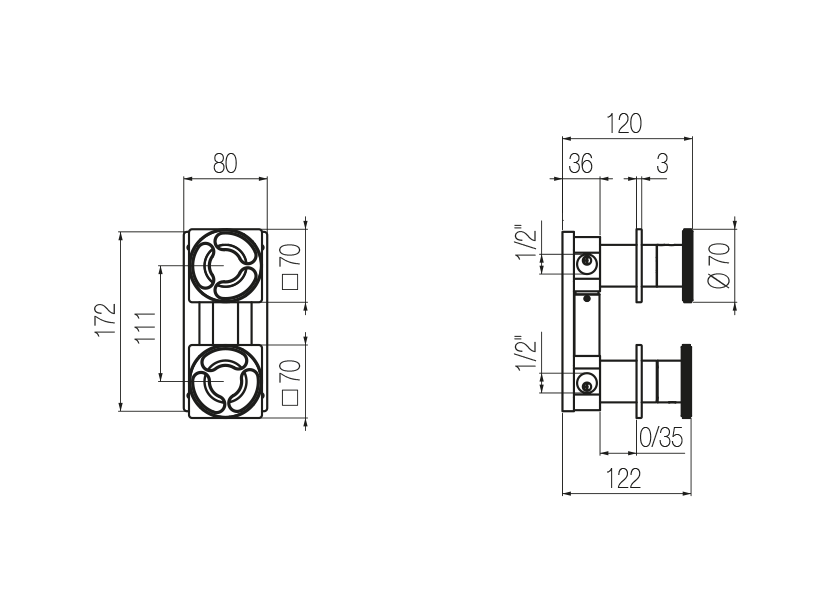 Radomonte KNN9 - disegno tecnico