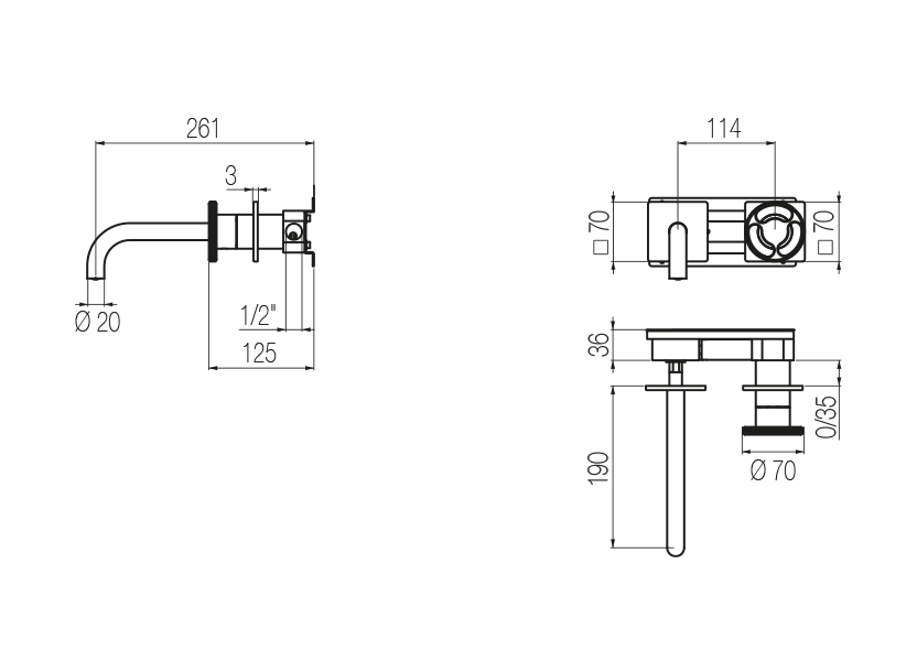 Radomonte KTN18 - disegno tecnico