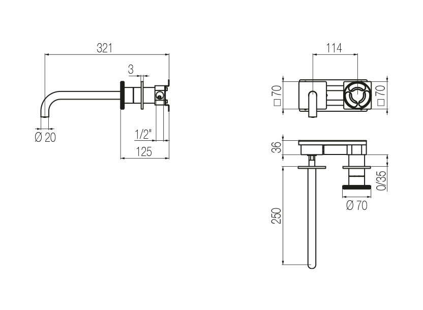 Radomonte KTN19 - disegno tecnico