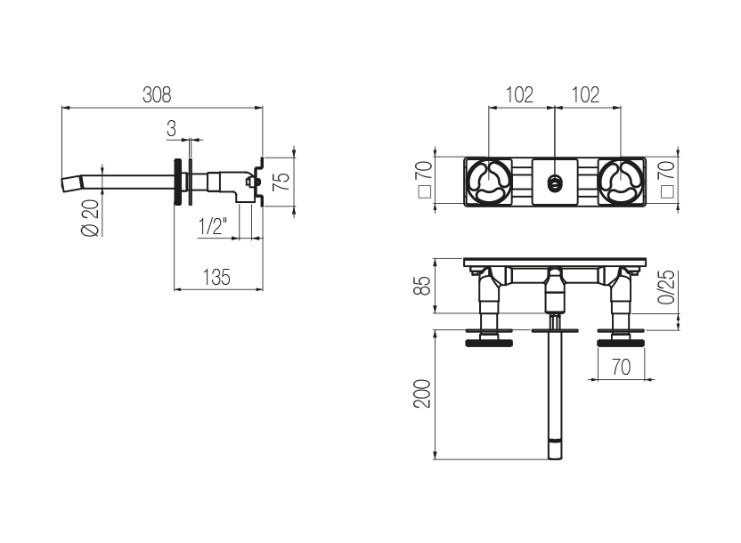 Radomonte KTN30 - disegno tecnico