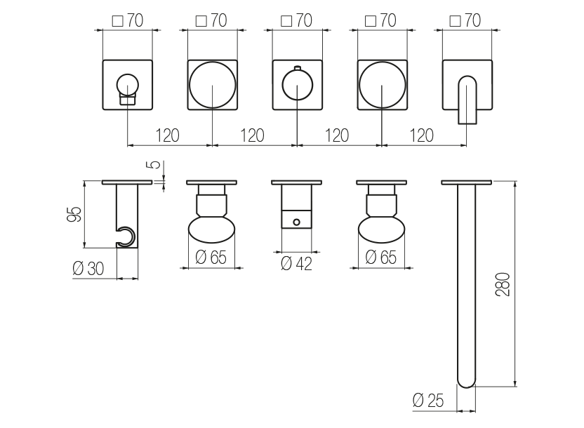 Radomonte MIN52 - disegno tecnico