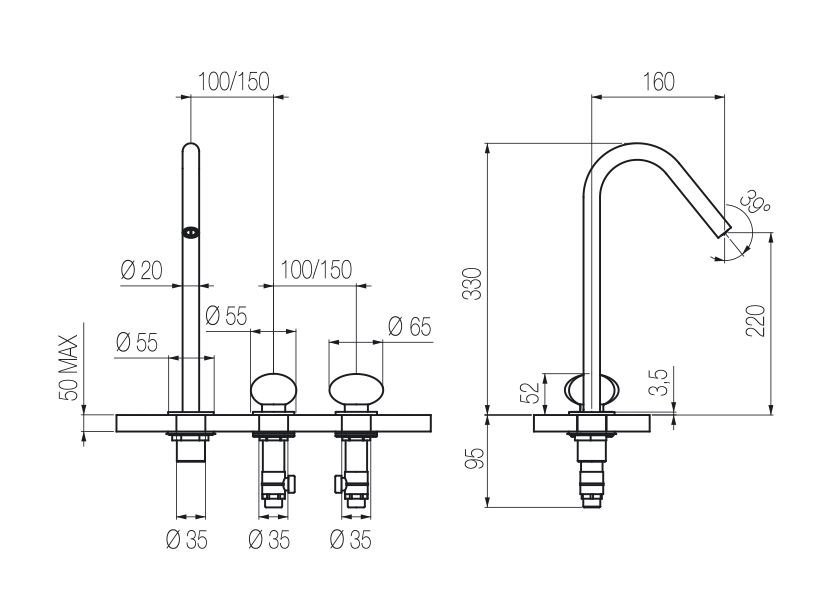 Radomonte MIR26 - disegno tecnico