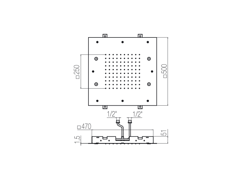 Radomonte PIA14 - disegno tecnico