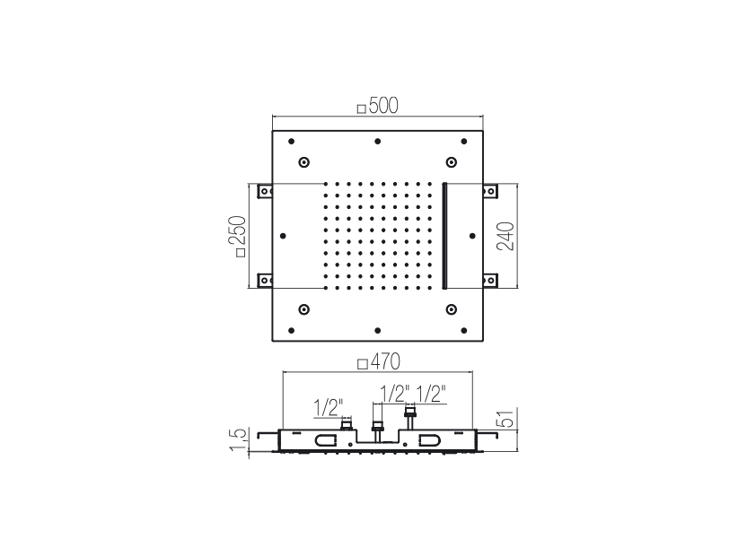 Radomonte PIA15 - disegno tecnico