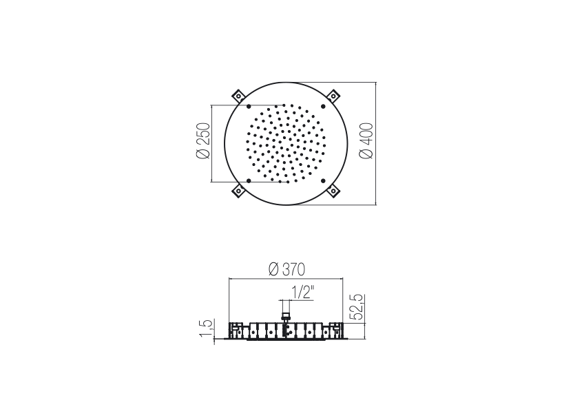 Radomonte PIA9 - disegno tecnico