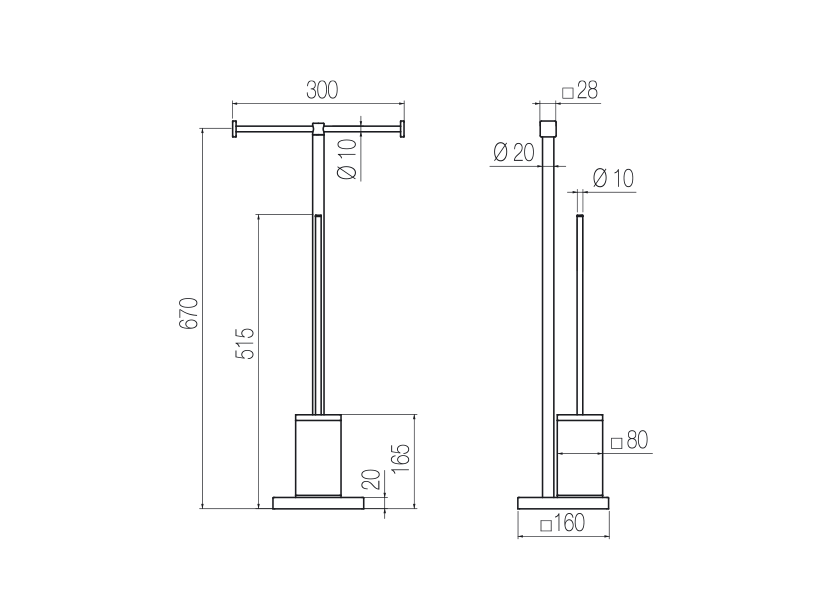 Radomonte PQX51 - disegno tecnico