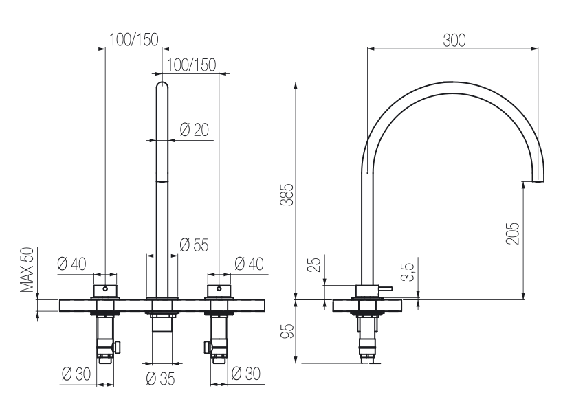 Radomonte TKN26 - disegno tecnico