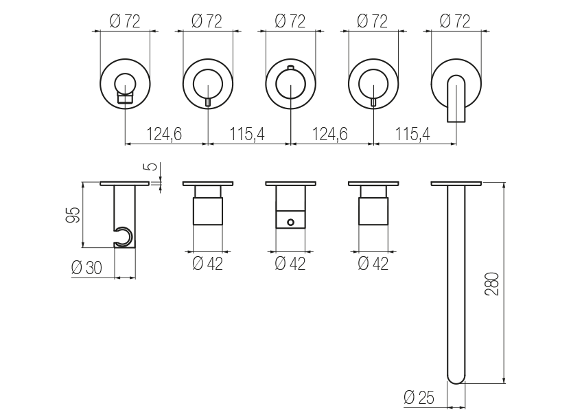Radomonte TKN52 - disegno tecnico