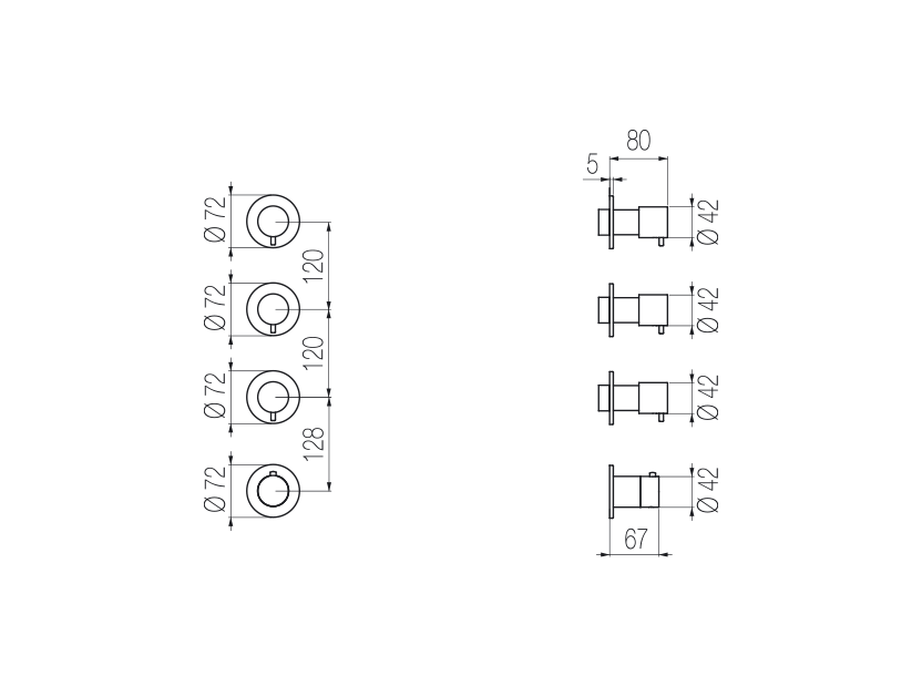Radomonte TKN56 - disegno tecnico