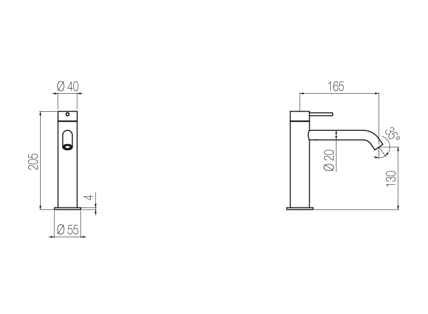Radomonte TON92 - disegno tecnico