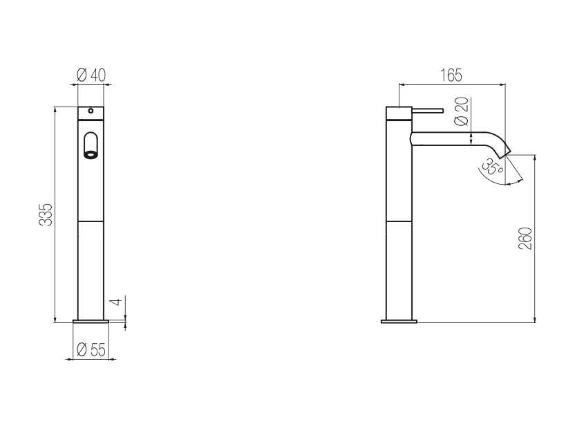 Radomonte TON93 - disegno tecnico