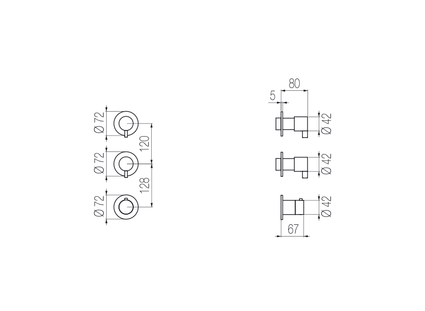 Radomonte TQN55 - disegno tecnico