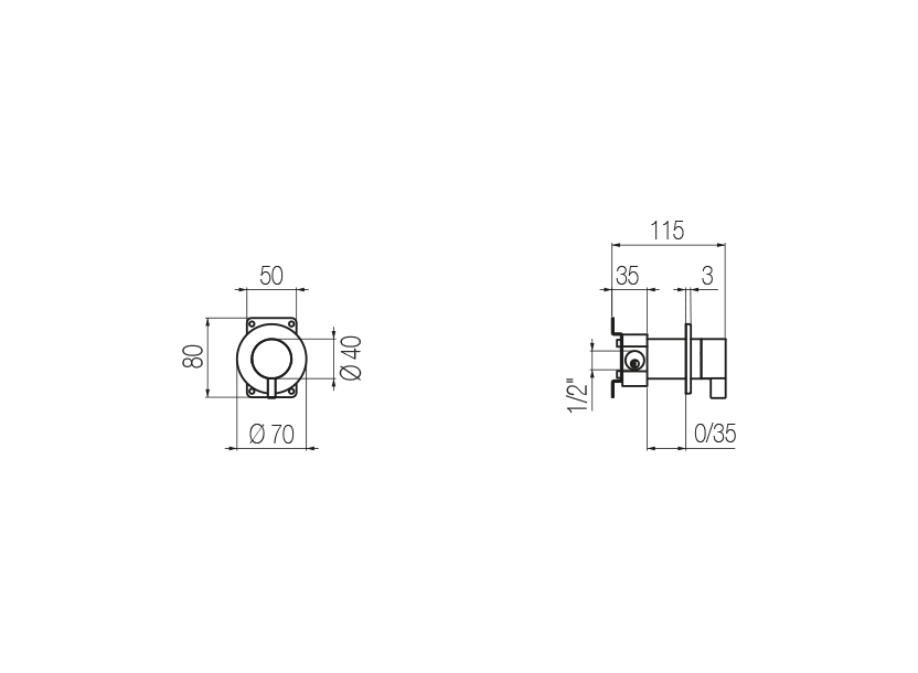 Radomonte TQW10 - disegno tecnico