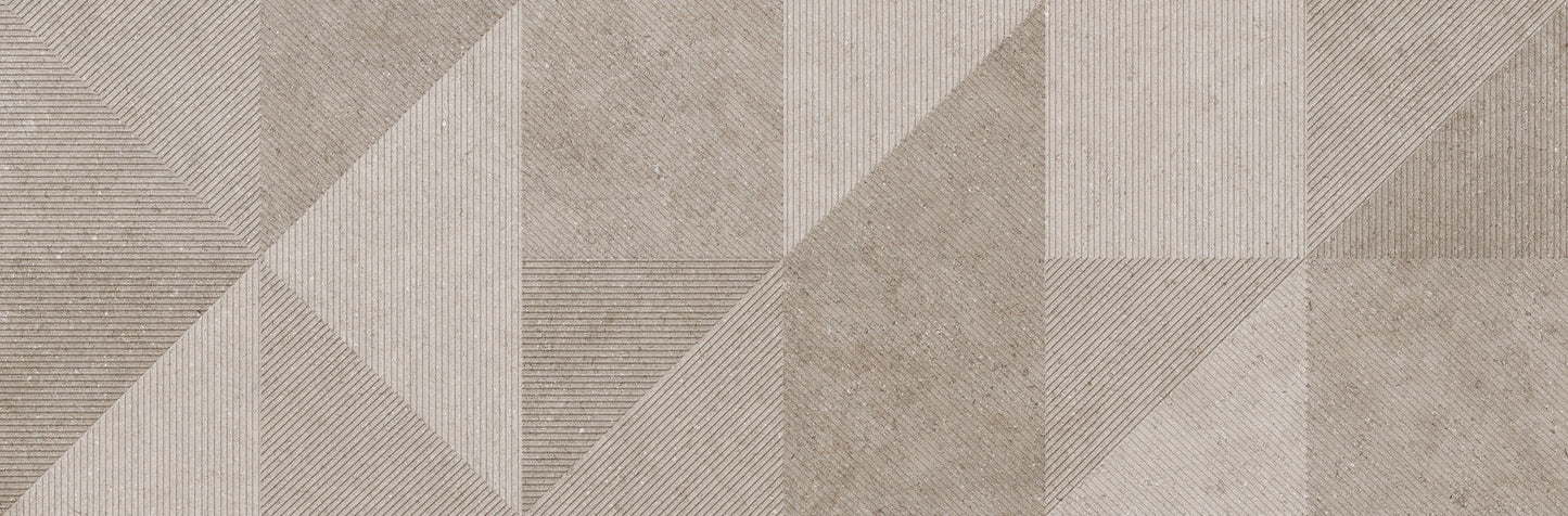 Richmond Decoro Geo Taupe Touch 33x100 - Pasta Bianca di RAGNO - Prezzo solo €49.47! Compra ora su CEGO CERAMICHE