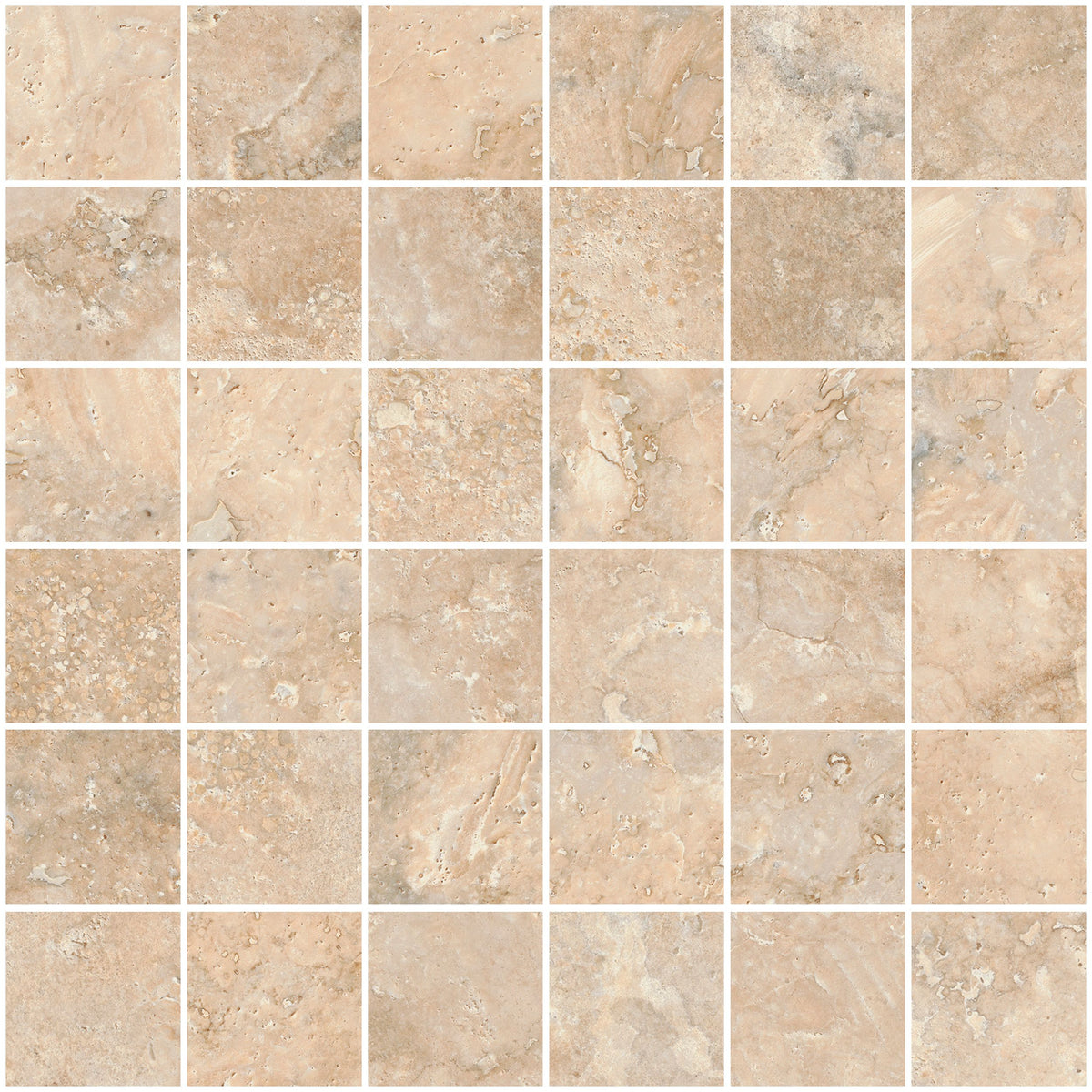Sant'agostino Invictus Cross Mosaico Beige 30x30 cm Naturale minimale ufficiale Ceramica Sant’Agostino