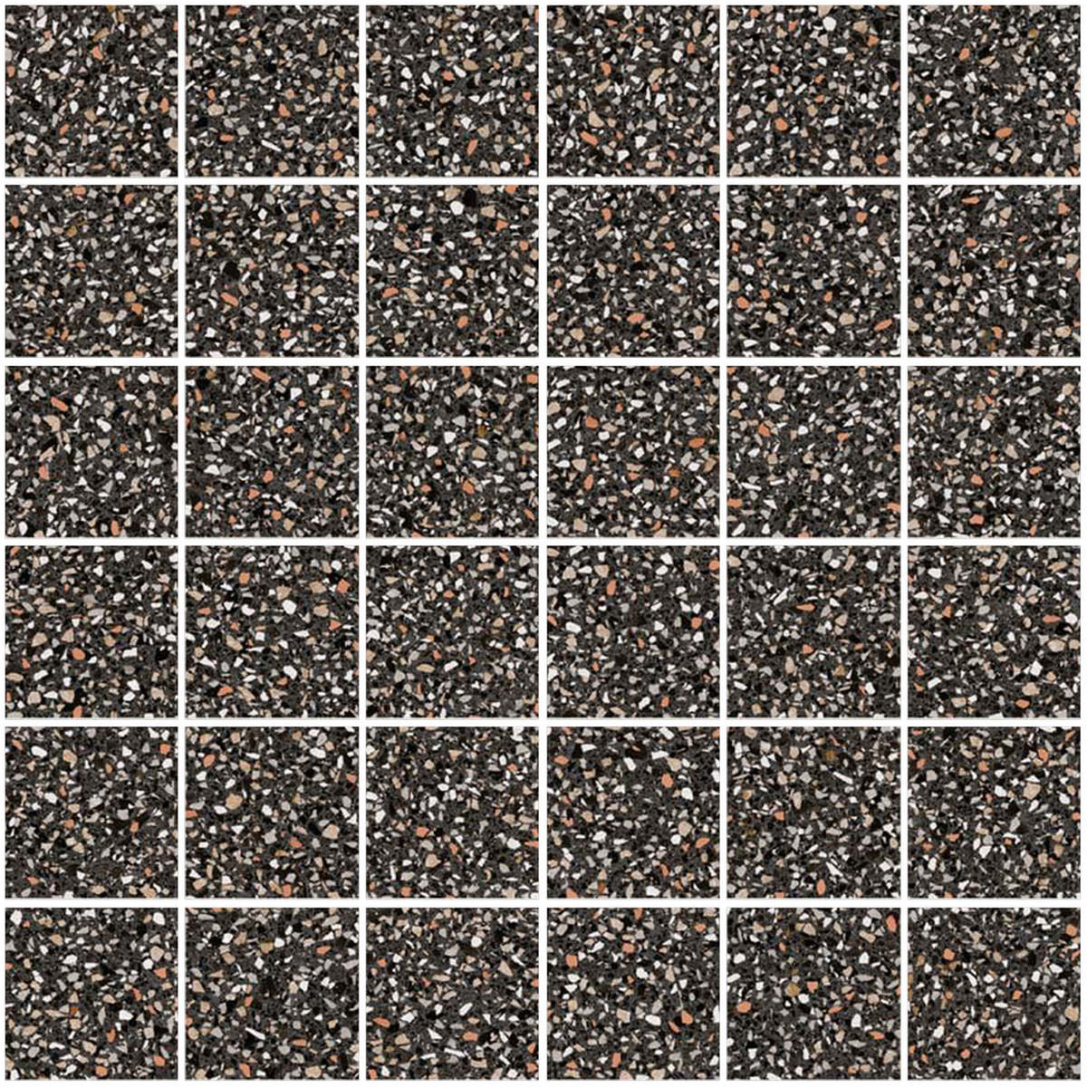Sant'agostino Newdecò Mosaico Dark 30x30 cm Naturale/Lucido minimale ufficiale Ceramica Sant’Agostino