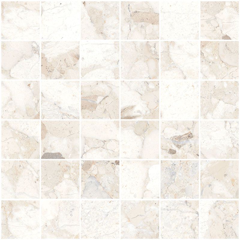 Sant'agostino Venistone Mosaico Ivory 30x30 cm Kry lucido minimale ufficiale Ceramica Sant’Agostino