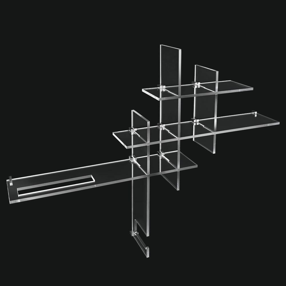 Tl Bath Co+nesso composizione accessori in plexiglass cromo CN106