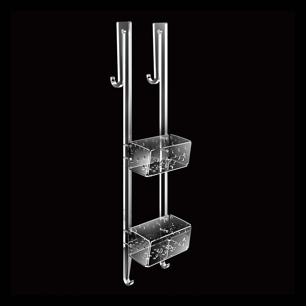 Tl Bath For Box portaoggetti 2 piani con gancio 2142