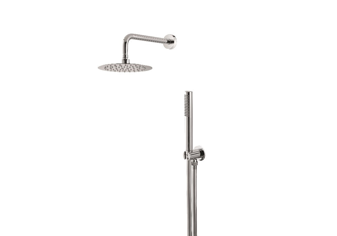 Vema Kit doccia Wellness Brass tondo 200 mm - codice V08134