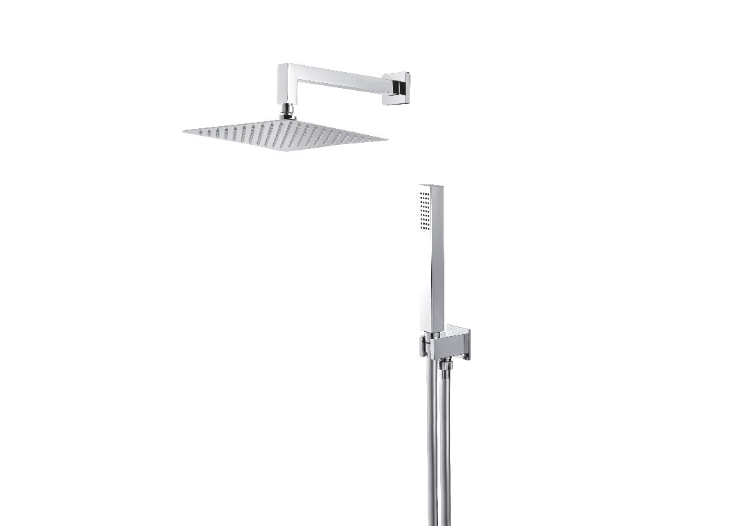Vema Kit doccia Wellness Brass quadro 250x250 mm - codice V08138