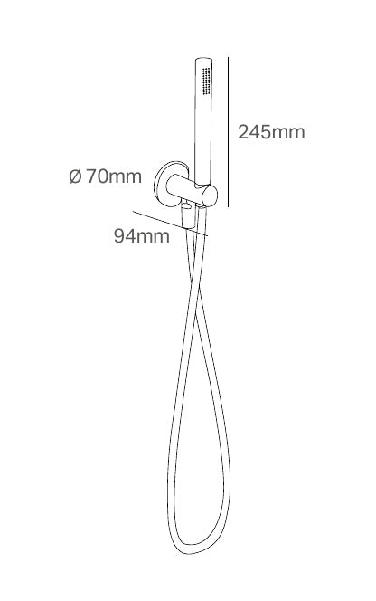 Disegno tecnico PDF con quote - Versace Curvy / Cannetè Doccino - finitura non rappresentata