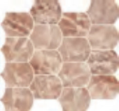 Minimale da catalogo ufficiale - Versace Gemstone Mosaico Wave Cristallo Rosa 35x30,7 Lux