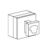 Disegno tecnico PDF ufficiale - Versace Glass Appendiabiti Square - finitura non rappresentata