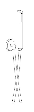 Disegno tecnico PDF ufficiale - Versace Glass Doccetta Round - finitura non rappresentata