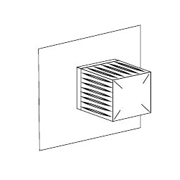 Disegno tecnico PDF ufficiale - Versace Glass Miscelatore Termostatico Square - finitura non rappresentata