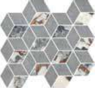 Minimale da catalogo ufficiale - Versace Harmony Marble Mosaico Cube Ocean Blue 35,1x37,5 Antique 3D