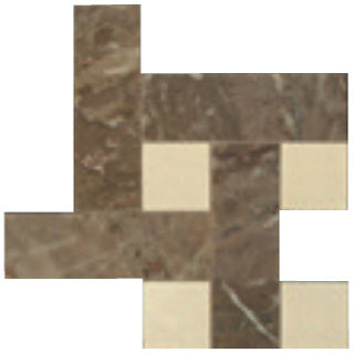 Minimale da catalogo ufficiale - Versace Marble Mosaico Chesterfield Marrone/Beige 29,1x29,1 Lux