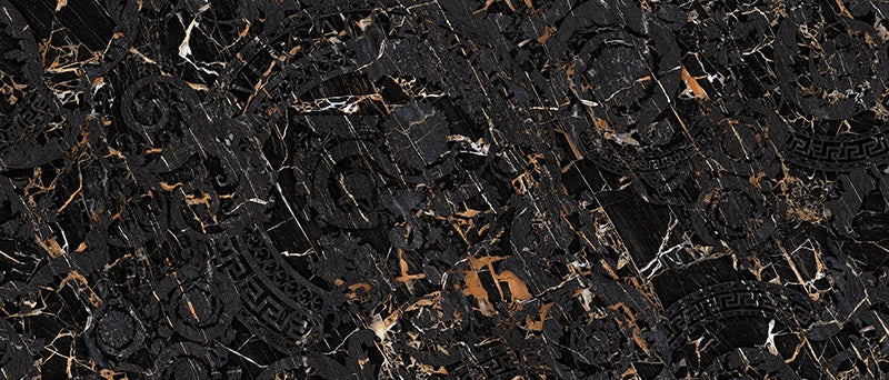 Minimale ufficiale - Versace Maximvs Megabarocco Black&Gold 120x280 Lux