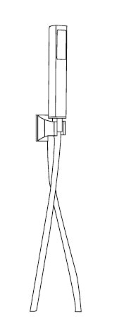 Disegno tecnico PDF ufficiale - Versace Superbe Doccetta - finitura non rappresentata